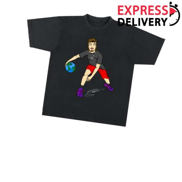 Nnsquad Store Merch Dribbling The World Black T Shirt