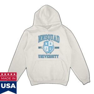 Nnsquad Store Merch Nnsquad University White Hoodie