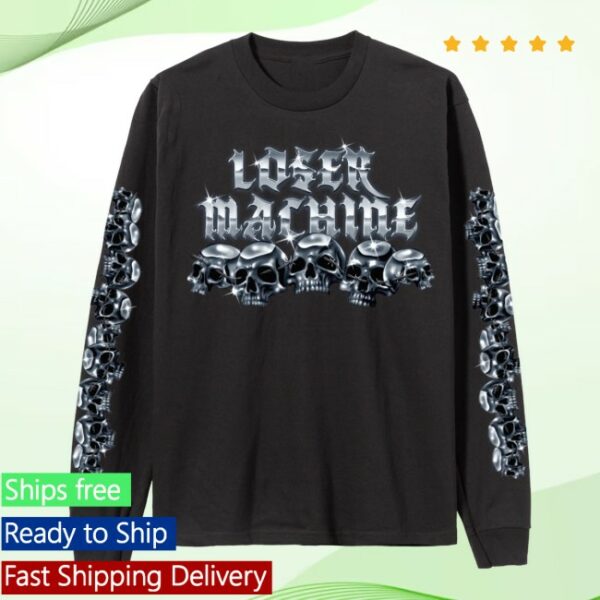Loser Machine Store Merch Crystal Skulls Ls Stock T-Shirt