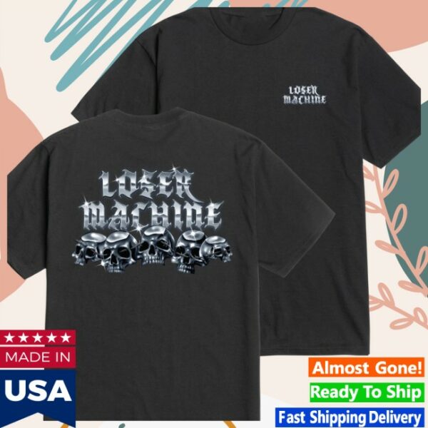Loser Machine Store Merch Crystal Skulls Stock T-Shirt