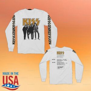 Kiss Official Store Merch Dressed To Kill 50Th Anniversary Long Sleeve T-Shirt