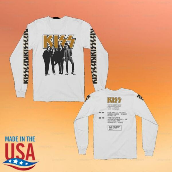 Kiss Official Store Merch Dressed To Kill 50Th Anniversary Long Sleeve T-Shirt