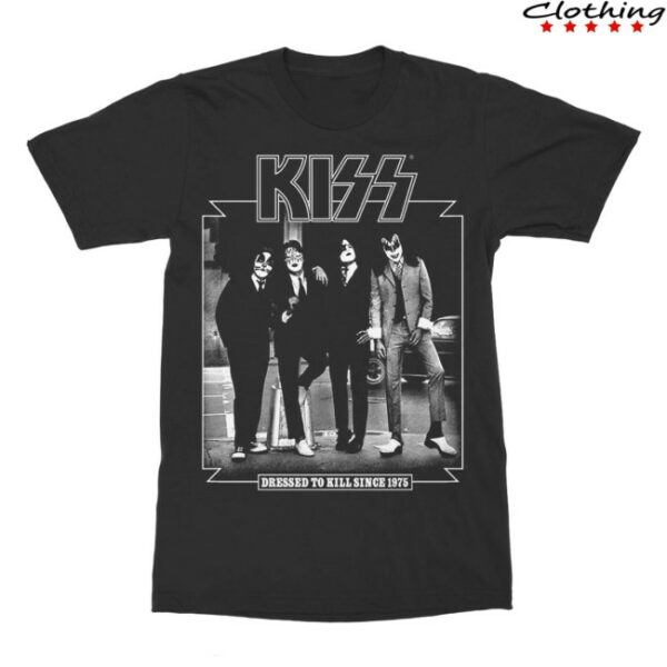 Kiss Official Store Merch Dressed To Kill Since 1975 T-Shirt