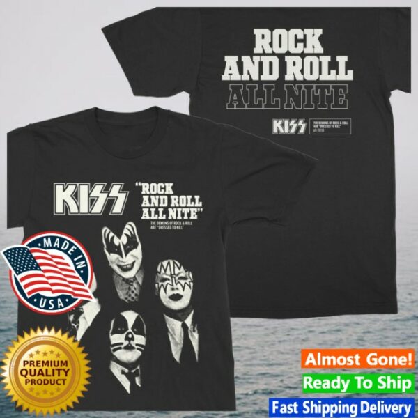 Kiss Official Store Merch Rock And Roll All Nite Dtk T-Shirt