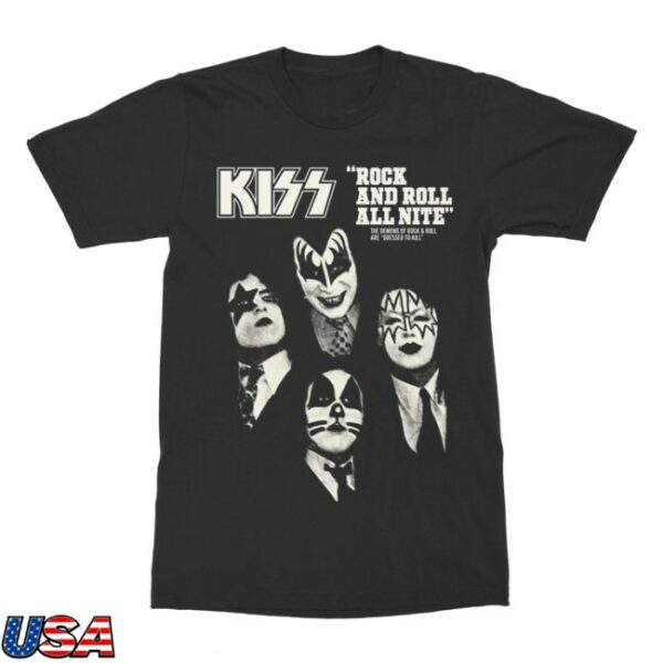 Kiss Official Store Merch Rock And Roll All Nite Dtk T-Shirt