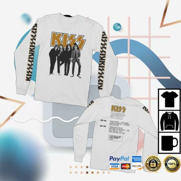 Kiss Official Store Merch Dressed To Kill 50Th Anniversary Long Sleeve T-Shirt