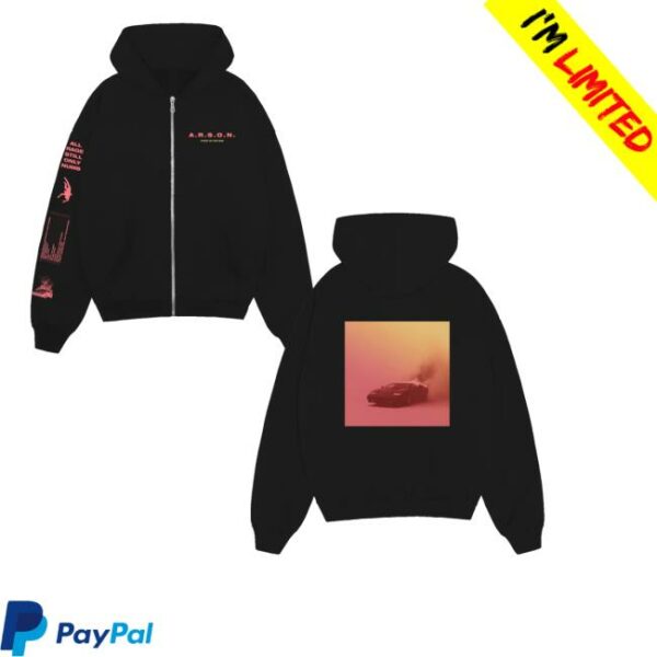 Story Of The Year Merch Store A.R.S.O.N. Zip Up Hoodie