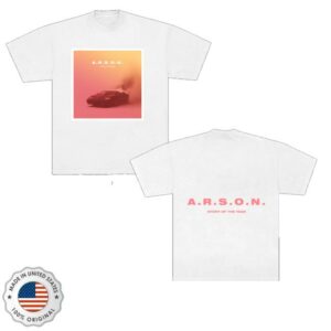 Story Of The Year Merch Store A.R.S.O.N. Album White Tee