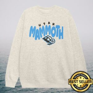 Foco Merch Store Utah Mammoth Bubble Crew Neck Sweatshirt