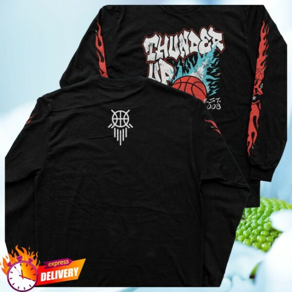 Oklahoma Shirt Company Store Merch Thunder Ball Z Black Long Sleeves