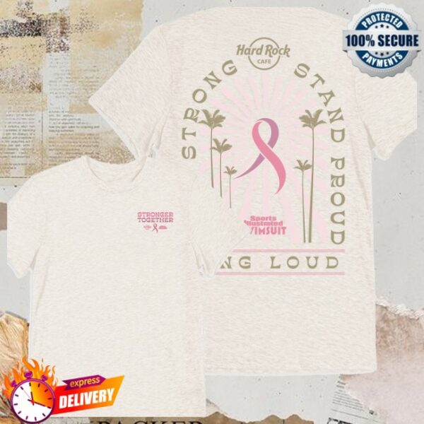 Hard Rock Store Merch Adult Fit Pinktober 2025 Crew Neck Tee