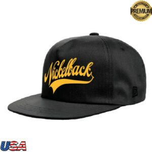 Nickelback Store Merch Dome Swash Yellow Logo Black Hat
