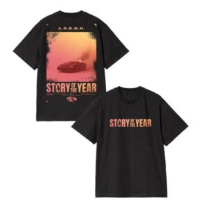 Story Of The Year Store Merch A.R.S.O.N. Album Black Tee