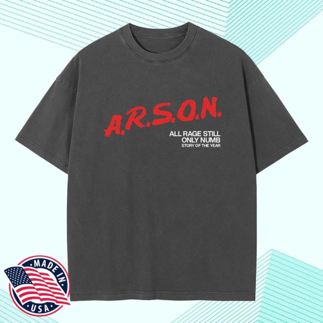 kenny Story Of The Year Merch Store ARSON Vintage Tee