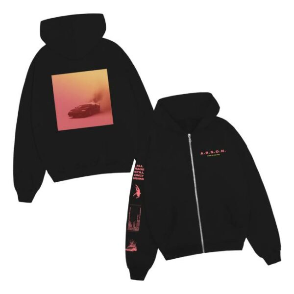 Story Of The Year Store Merch A.R.S.O.N. Zip-Up Hoodie