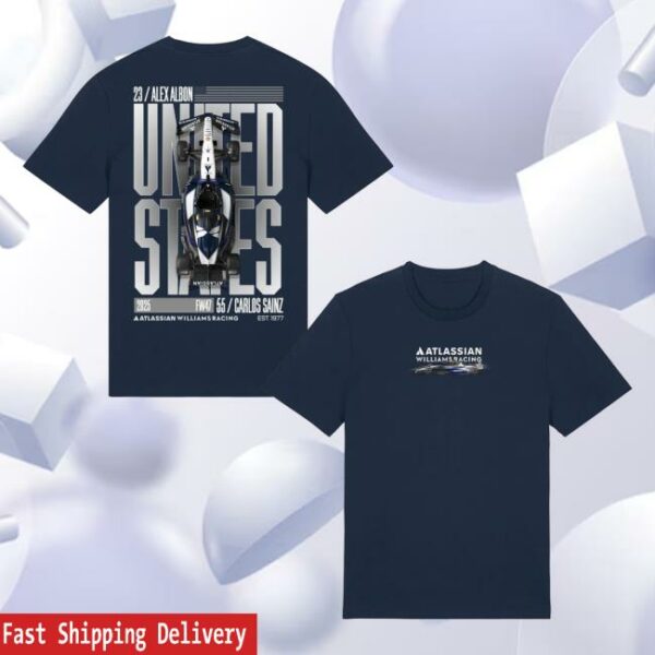 Williamsf1 Merch Store Atlassian Williams Racing Austin Tee