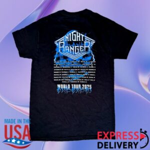 Night Ranger Store Merch Night Ranger 2025 World Tour Tee