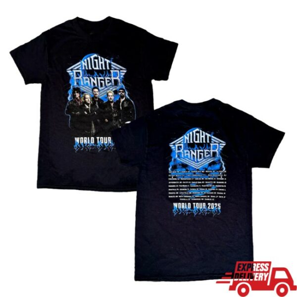 Night Ranger Store Merch Night Ranger 2025 World Tour Tee
