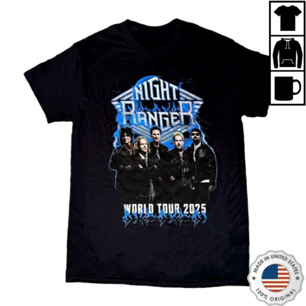 Night Ranger Store Merch Night Ranger 2025 World Tour Tee