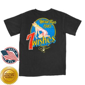 Night Ranger Store Merch Night Ranger 7 Wishes Pinup Girl Tee