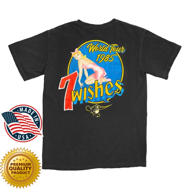 Night Ranger Store Merch Night Ranger 7 Wishes Pinup Girl Tee Night Ranger Store Merch Night Ranger 7 Wishes Pinup Girl Tee