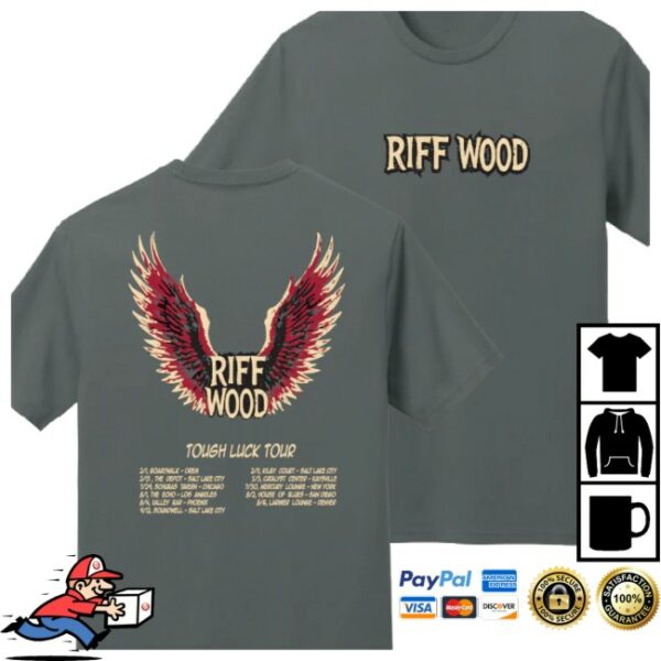 Riff Wood Store Merch Exclusive Tough Luck Tour Wings Shirt