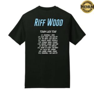 Riff Wood Store Merch Exclusive Tough Luck Tour Balloon Shirt