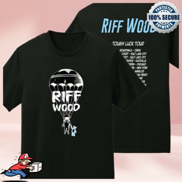 Riff Wood Store Merch Exclusive Tough Luck Tour Balloon Shirt