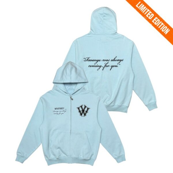 Underground Clothing Store Merch Revenge Quote Zip Hoodie