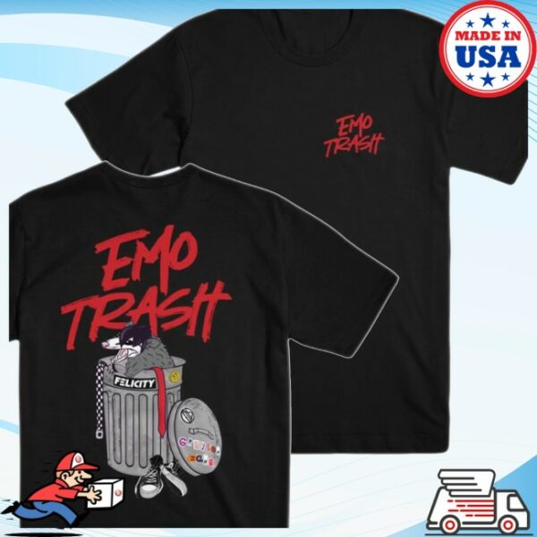 Felicity Merch Store Emo Trash Black T-Shirt