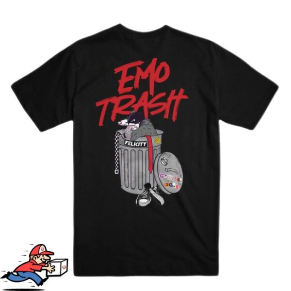 Felicity Merch Store Emo Trash Black T-Shirt
