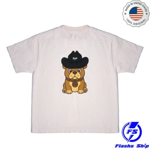 Plus44 Store Merch Rodeo Roscoe Kids White Tee