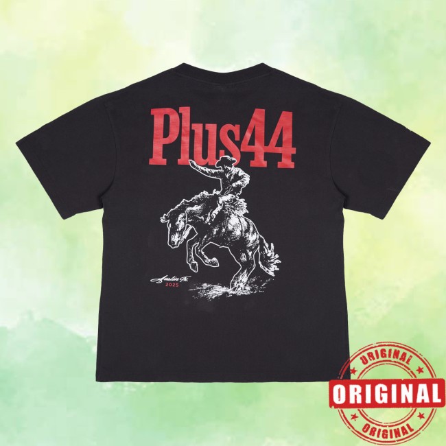 Plus44 Store Merch Saddle Up Classic Black Tee Plus44 Store Merch Saddle Up Classic Black Tee