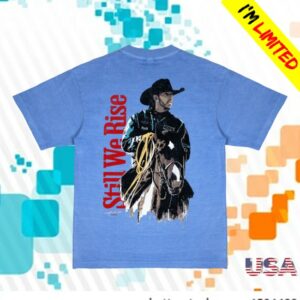 Plus44 Store Merch Still We Rise Classic Washed Blue Tee