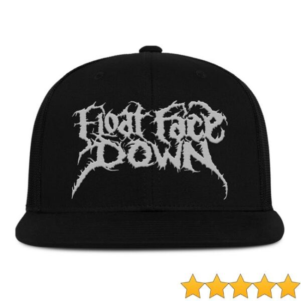 Float Face Down Official Merch Store Logo Flat Brim Snapback Hat
