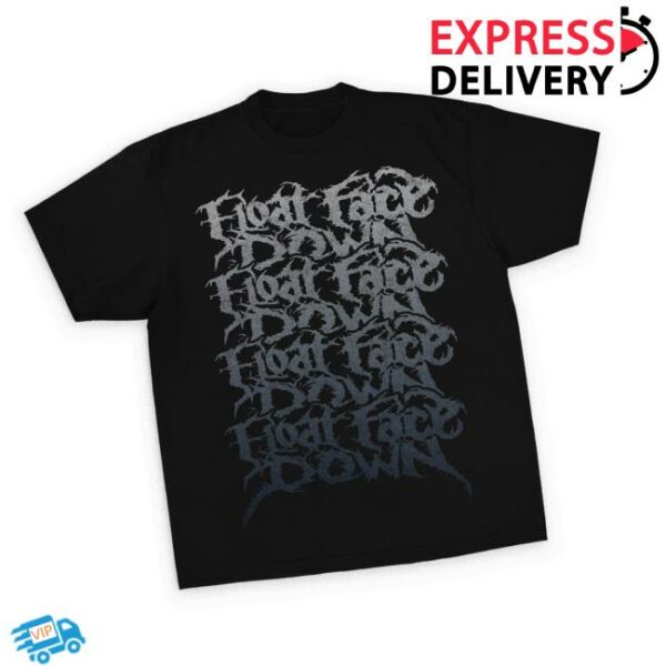 Float Face Down Official Merch Store Stacked Logo Tee
