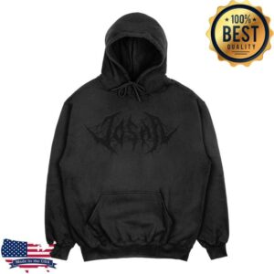 Josh A Merch Store Blacked Out Logo Hoodie