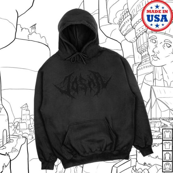 Josh A Merch Store Blacked Out Logo Hoodie