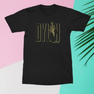 Bob Dylan Store Merch Dylan Through The Open Window Black T-Shirt