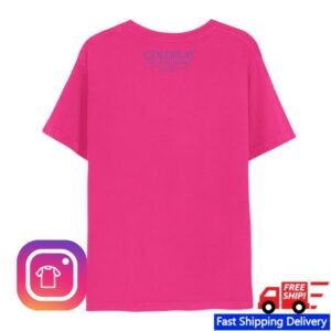 Coldplay Store Merch Pink Heart Music Of The Spheres Limited Edition Tour Tee