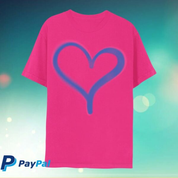 Coldplay Store Merch Pink Heart Music Of The Spheres Limited Edition Tour Tee