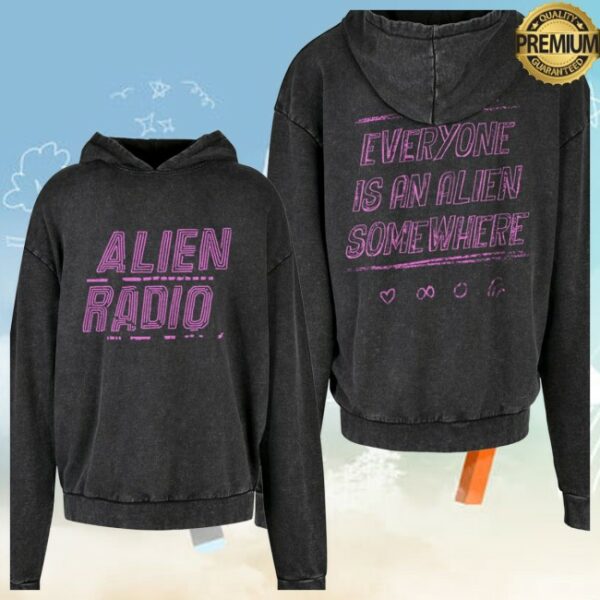Coldplay Store Merch Alien Radio Music Of The Spheres World Tour 2025 Hoodie