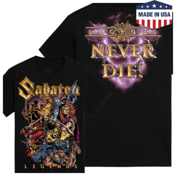 Sabaton Store Merch Vault Of Legends Purple T-Shirt