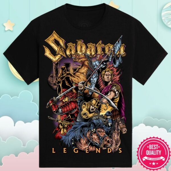 Sabaton Store Merch Vault Of Legends Purple T-Shirt