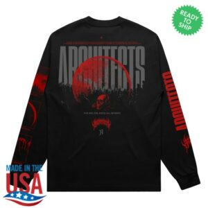 Architects Store Merch Moon Skull Black Longsleeve T-Shirt