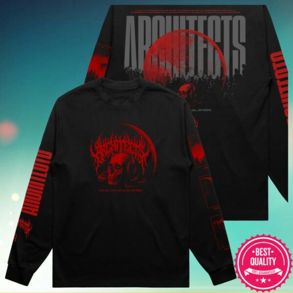 Architects Store Merch Moon Skull Black Longsleeve T-Shirt