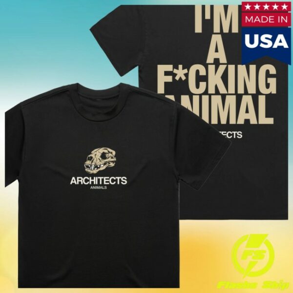 Architects Store Merch I’m A Fucking Animal Black T-Shirt