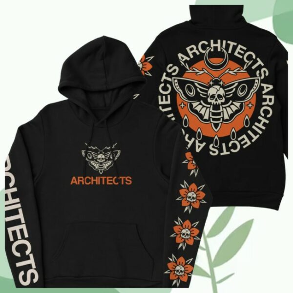 Architects Store Merch Deaths Head Pullover Black Hoodie