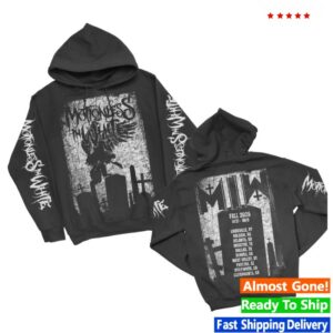 Motionless In White Store Merch Fall 2025 Tour Dates Black T-Shirt