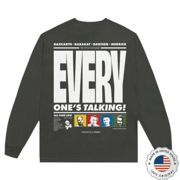 All Time Low Official Store Merch Everyone’s Talking Longsleeve Tee